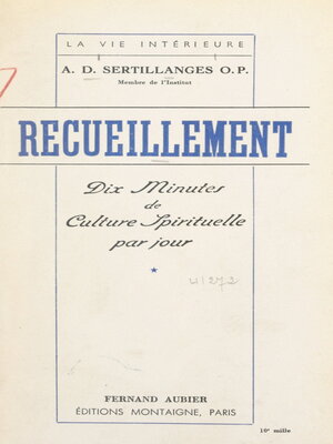 cover image of Recueillement